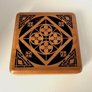 Laser Cut Jewelry Box with Frank Lloyd Wright Inspired Design